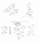 Air Cleaner Exhaust System Diagram and Parts List for 122002-0394-B8  Briggs and Stratton Engine
